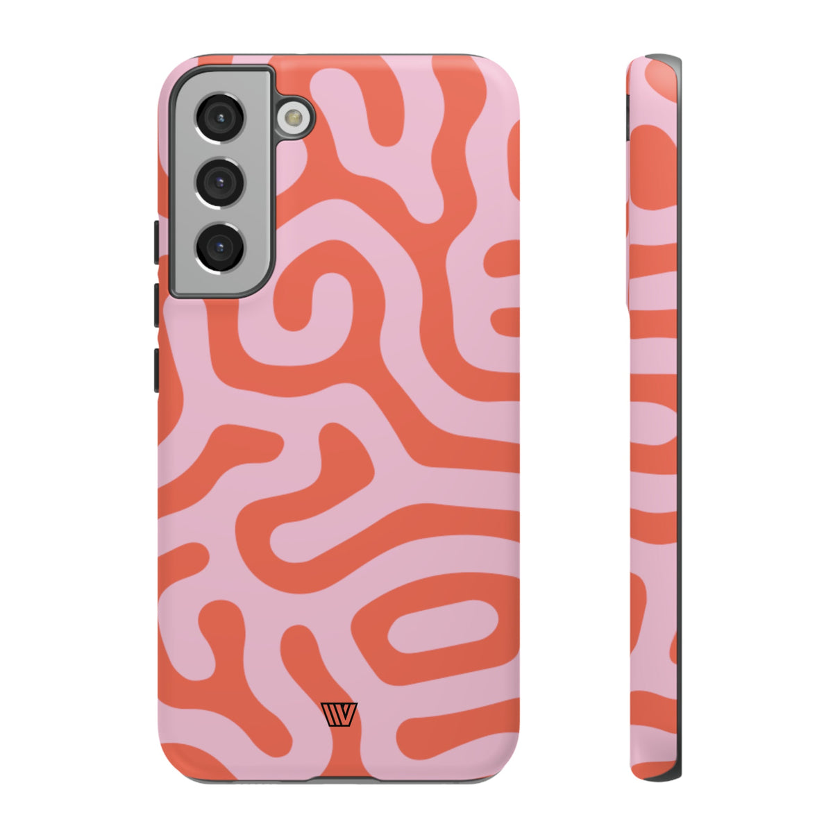 Tough Phone Case Dual-Layer Protection CORAL ORGANIC LINES