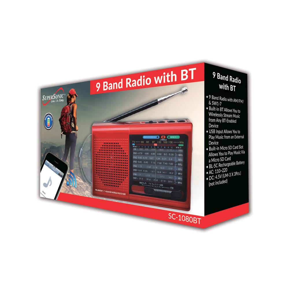 Supersonic Bluetooth 9 Band Radio Supersonic