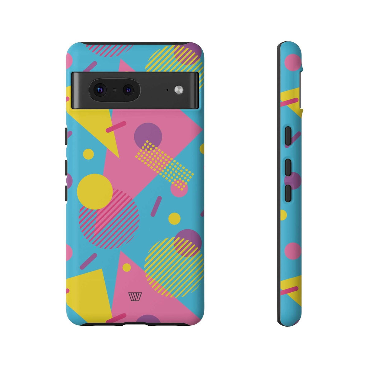 Retro Pattern Light Blue Tough Phone Case