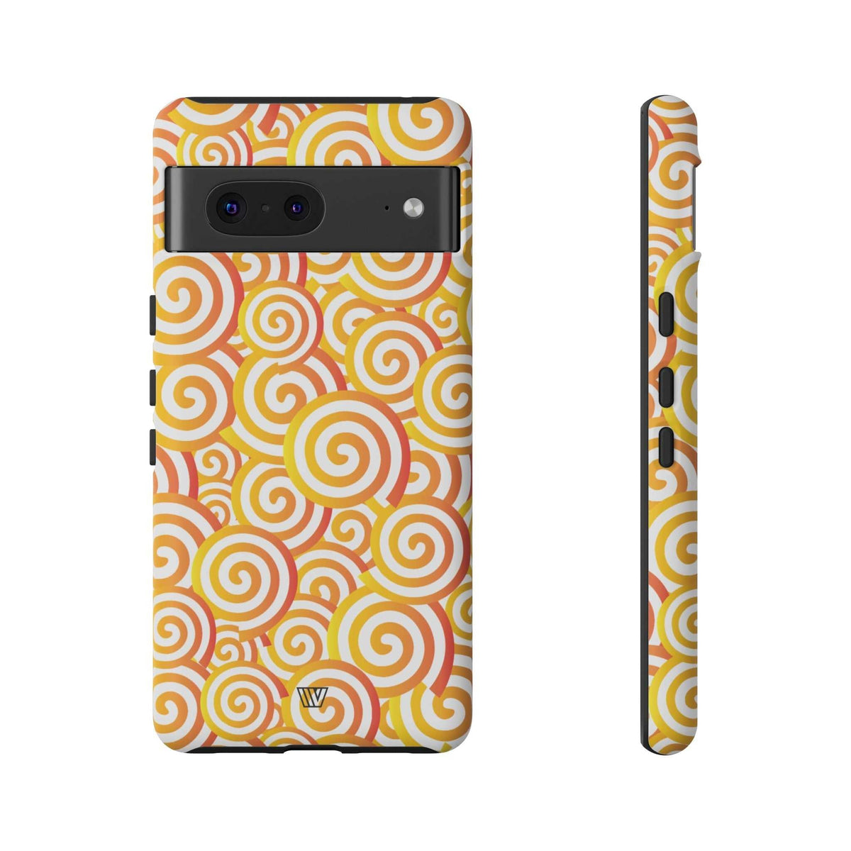 Abstract Spiral Orange Tough Phone Case