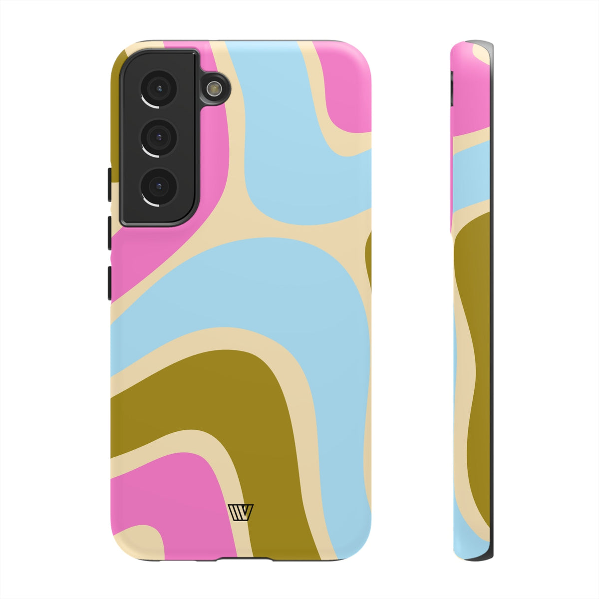 Tough Phone Case Large Groovy Waves Polycarbonate Shell