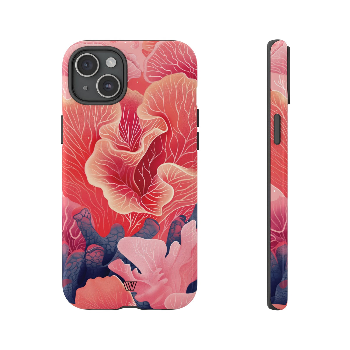 Pink Coral Tough Phone Case Dual-Layer Protection