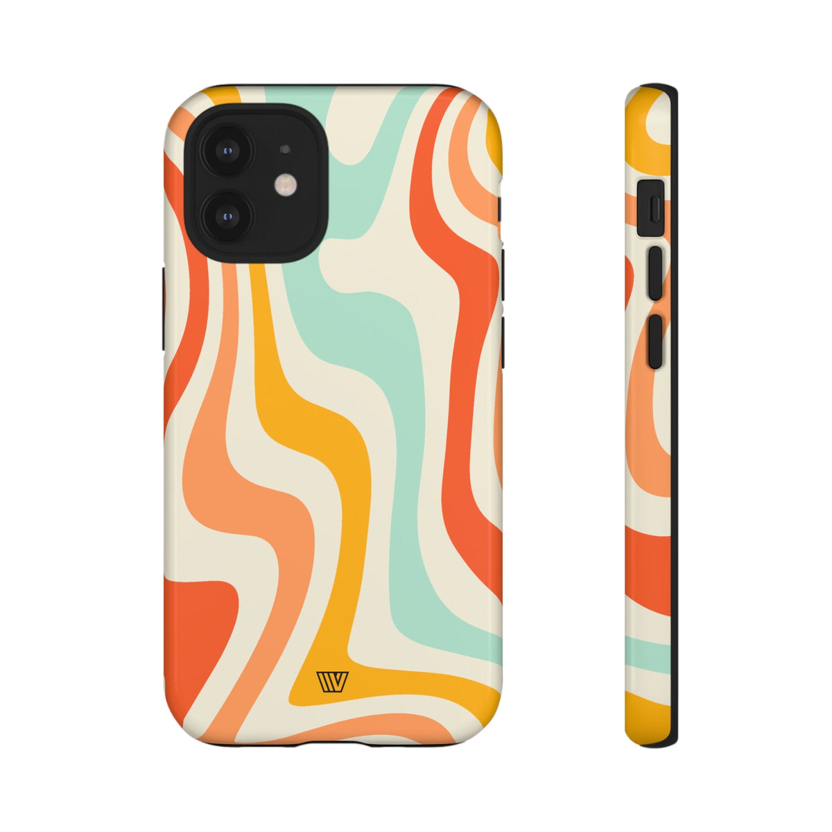 Retro Groovy Swirls Tough Phone Case