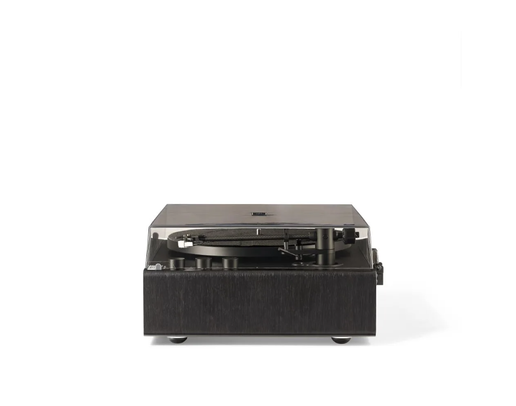Crosley CR6046A Stave Bluetooth Turntable with Built-in Speakers, Black-NEW