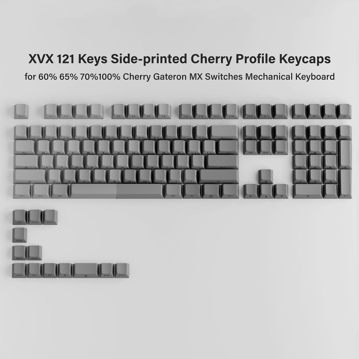 Gradient X-Axis Cherry Profile 121-Key PBT Keycap Set XVX