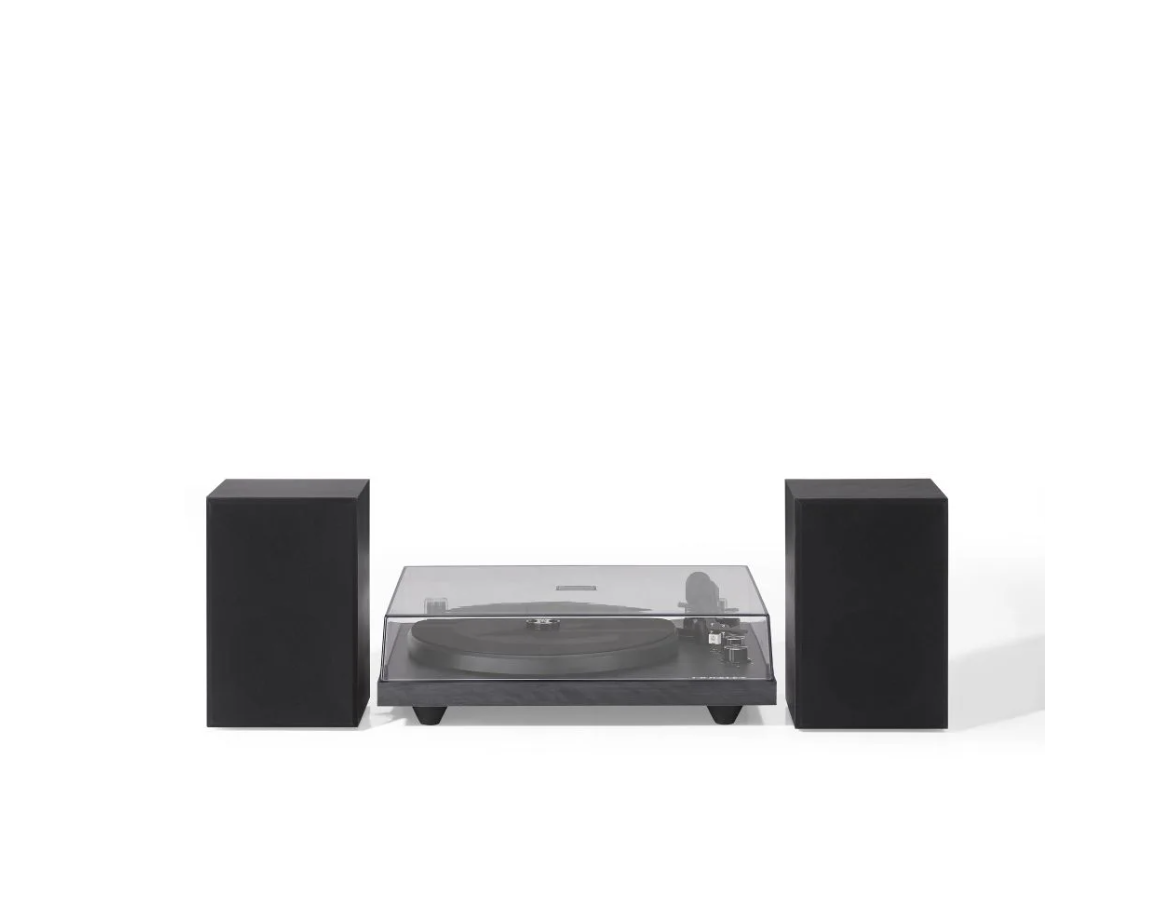 Crosley C62C-BK Belt-Drive 2-Speed Vinyl Bluetooth Turntable Record Player Black -NEW