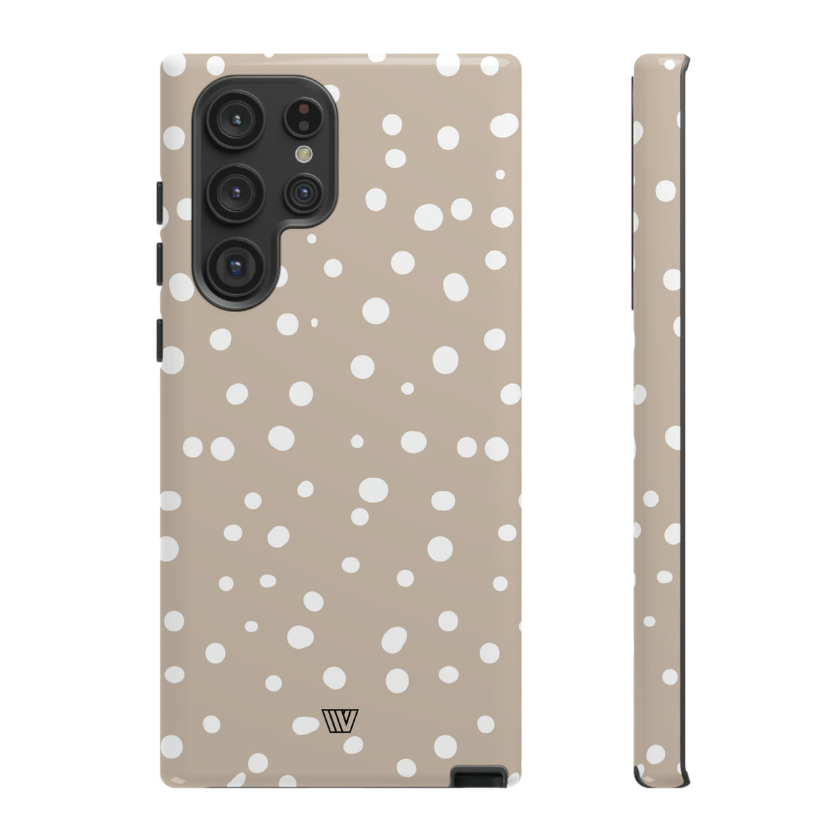 Beige Dots Tough Phone Case Dual-Layer Protective Shell Trovvve