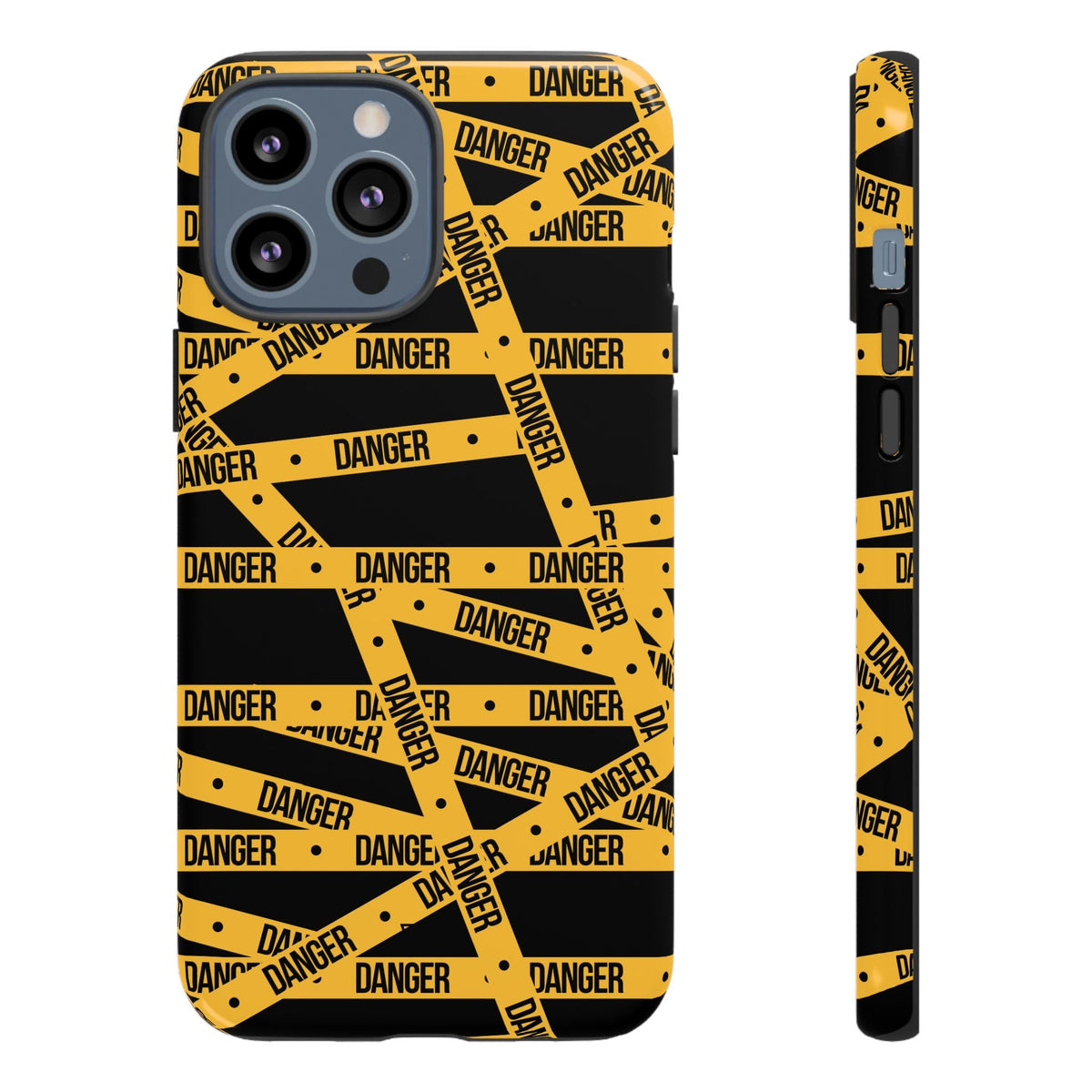 Tough Impact-Resistant Phone Case DANGER TAPE