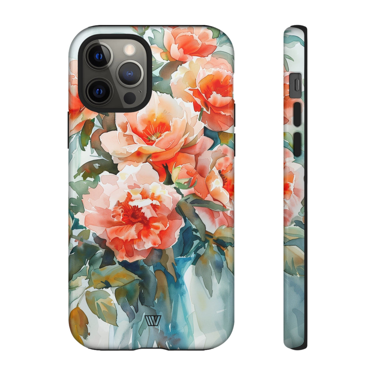 Tough Phone Case Dual-Layer Impact Resistant PEONY DREAMS