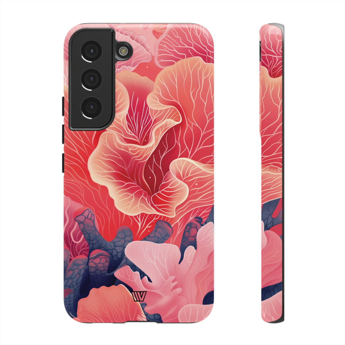 Pink Coral Tough Phone Case Dual-Layer Protection