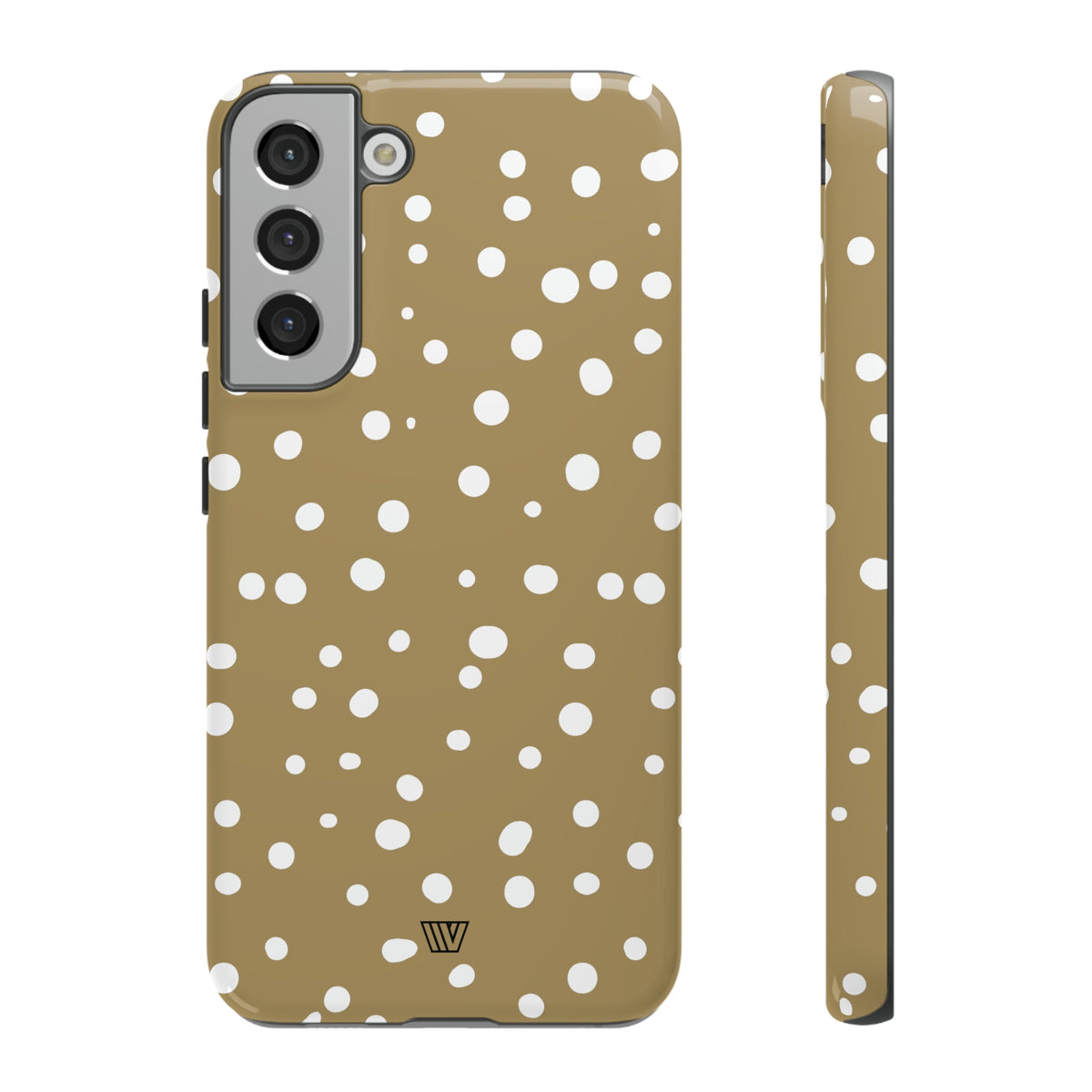 Dark Beige Dots Tough Phone Case