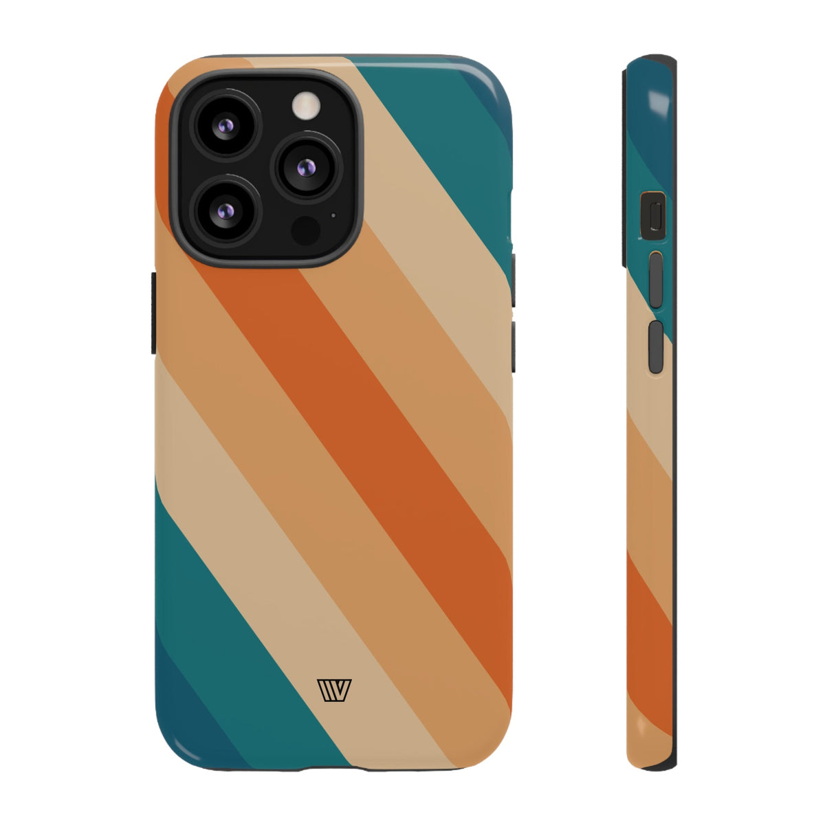 Retro Stripe Tough Phone Case 70s Style