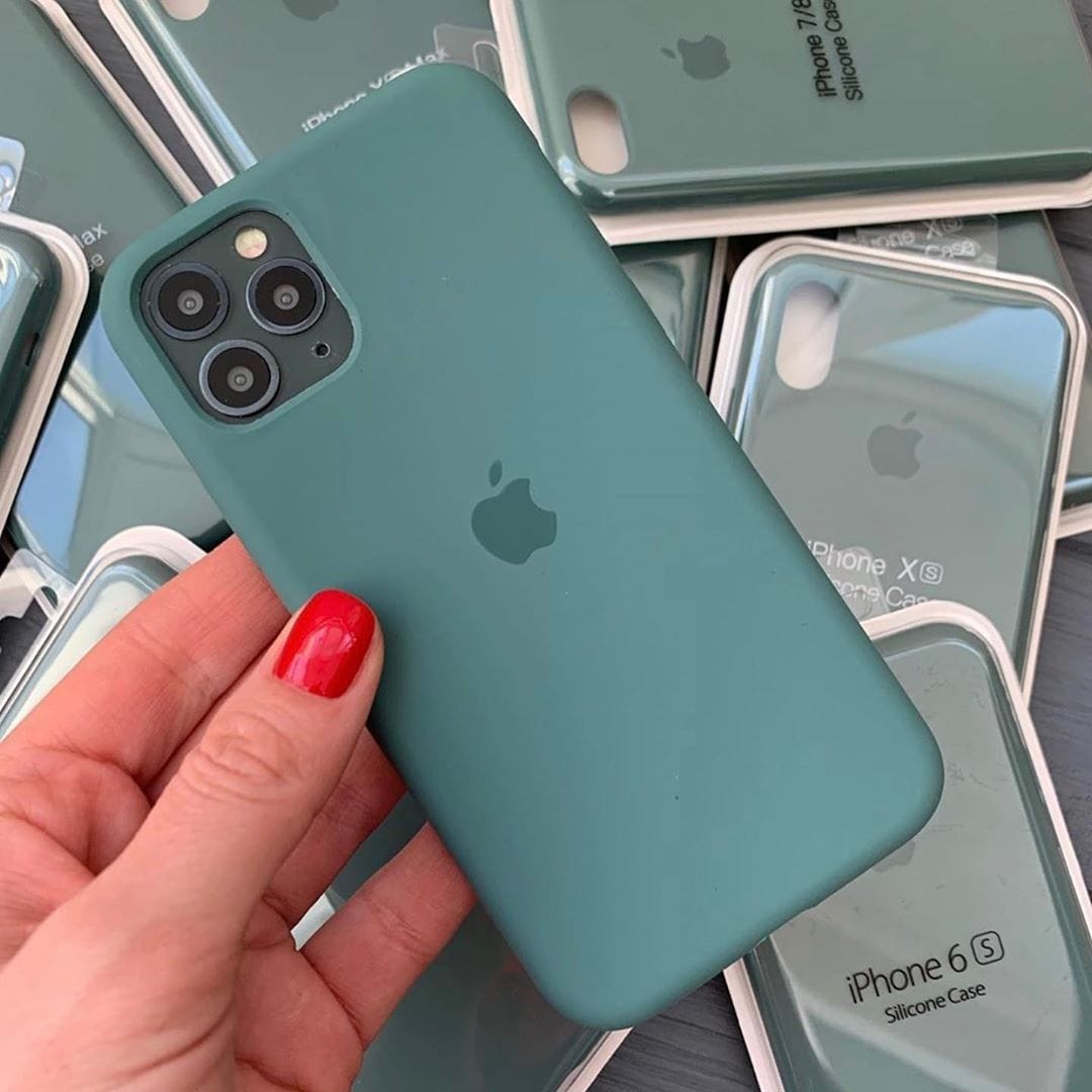 iPhone Silicone Case Pine Green Protective Phone Cover Apple