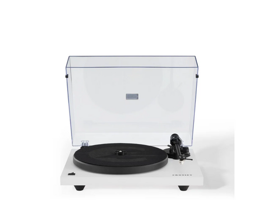Crosley C6B Belt-Drive Bluetooth Turntable with Adjustable Tone Arm - White-NEW