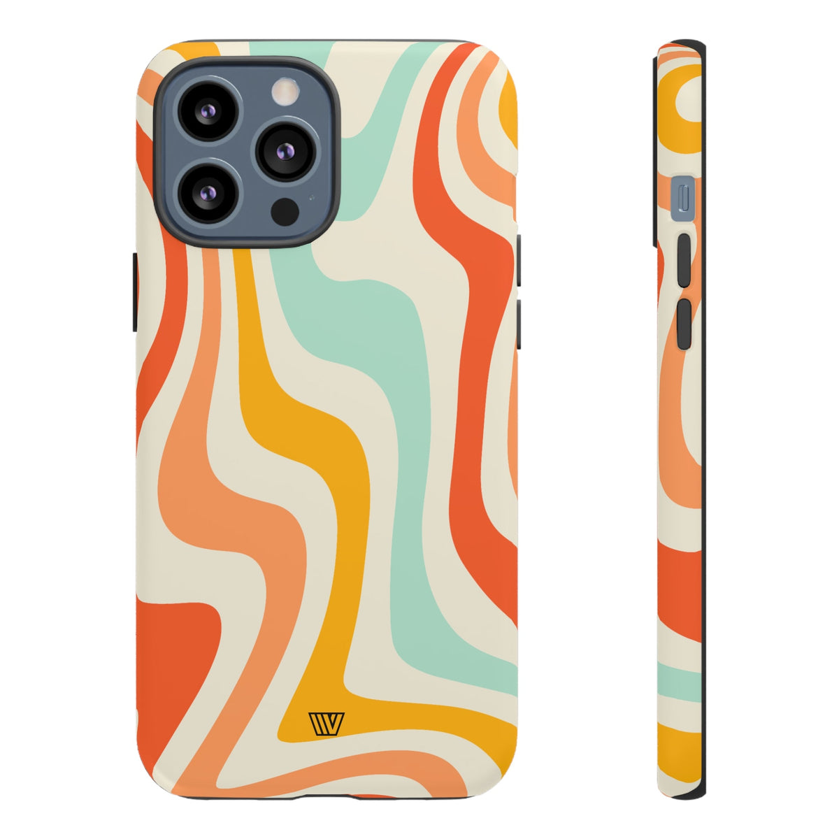 Retro Groovy Swirls Tough Phone Case