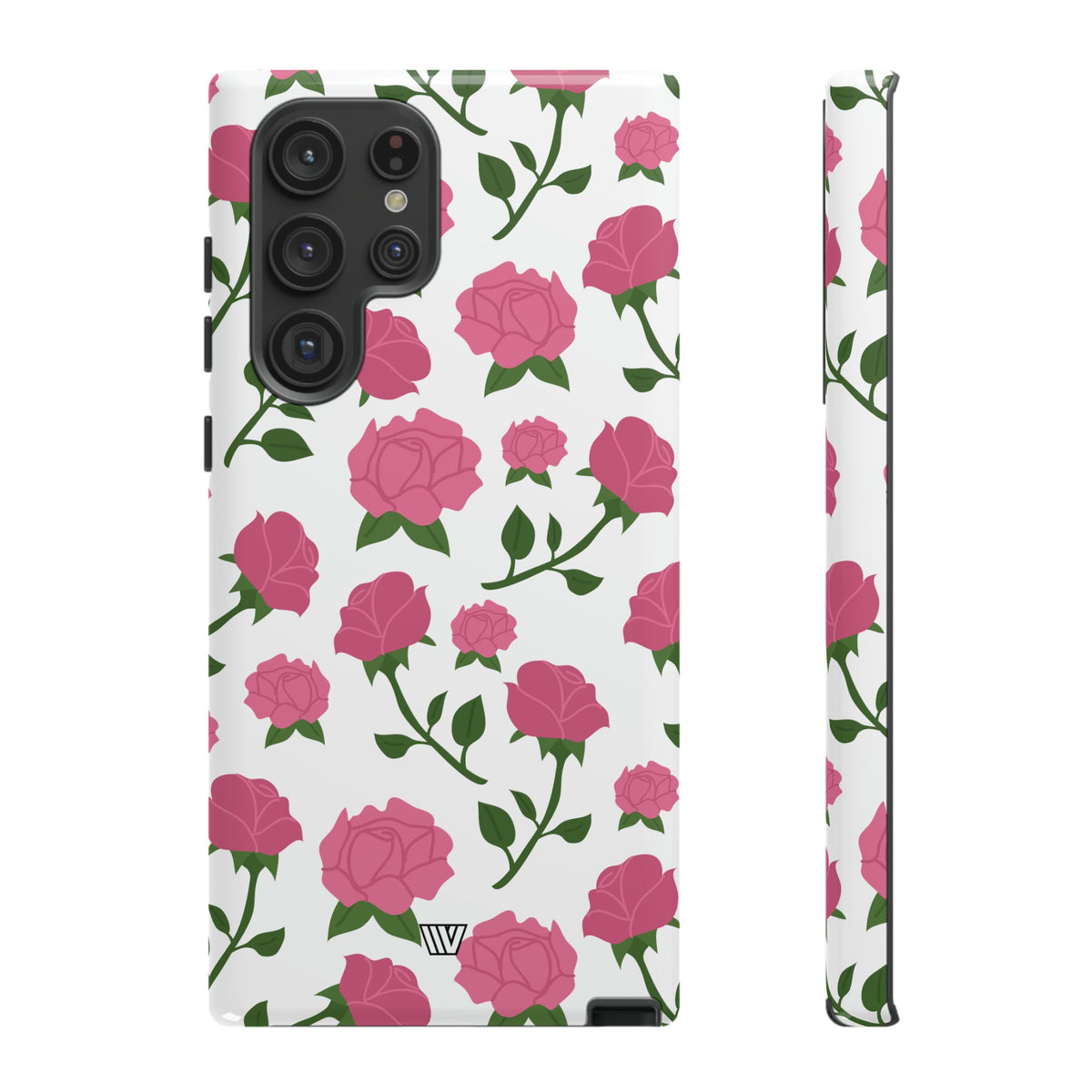 Pink Roses Tough Phone Case Dual-Layer Protective Trovvve
