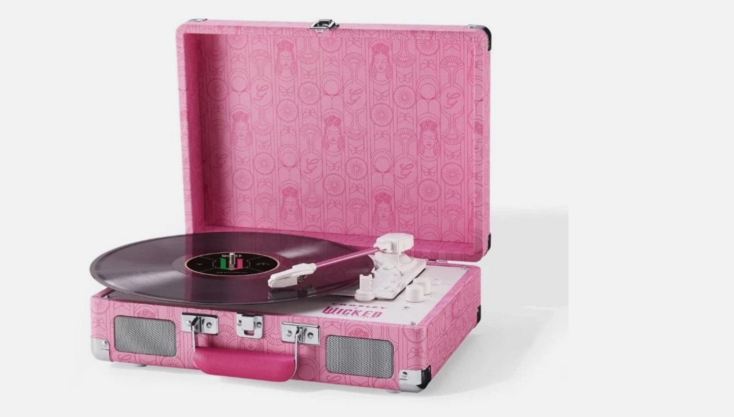 Crosley RSD Wicked Cruiser Plus Record Player in Glinda Pink-NEW