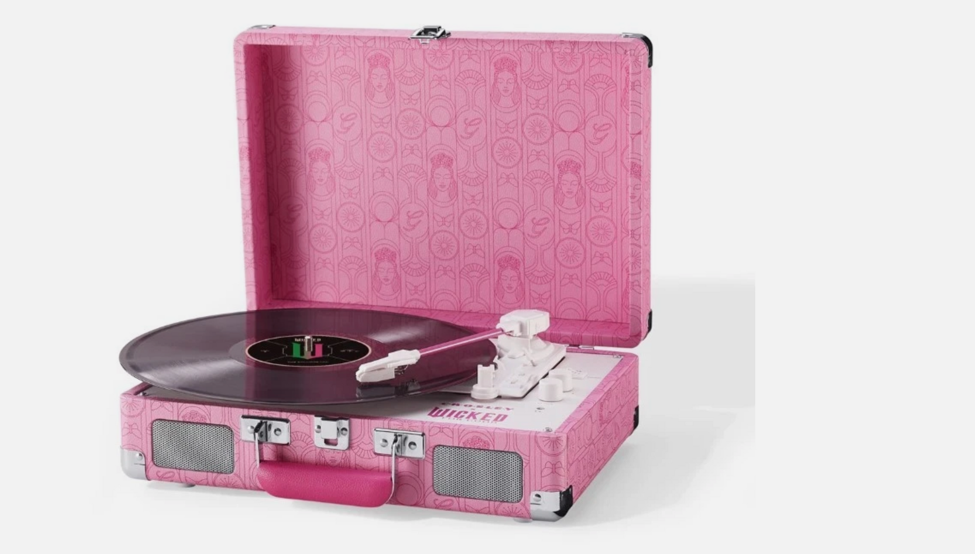 Crosley RSD Wicked Cruiser Plus Record Player in Glinda Pink-NEW