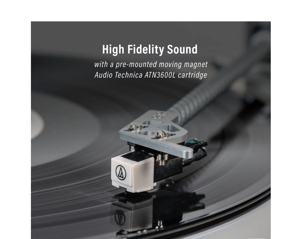 Crosley Stave CR6046A 2-Speed Belt-Drive Turntable - Natural Wood - Bluetooth In/Out