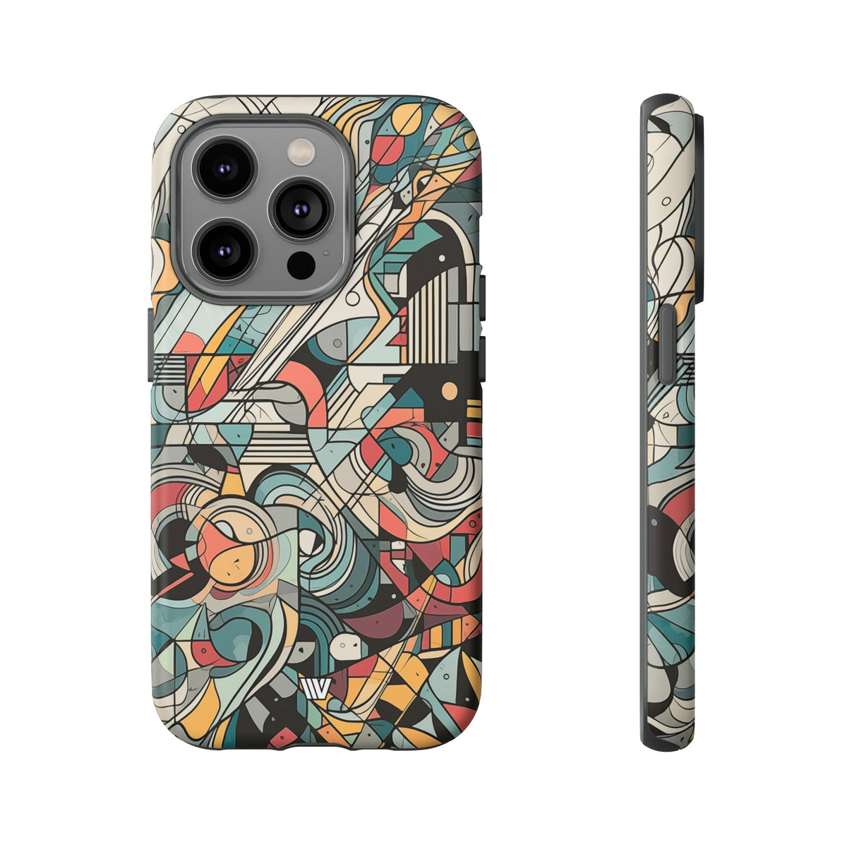 Abstract Doodle #2 Impact-Resistant Tough Phone Case