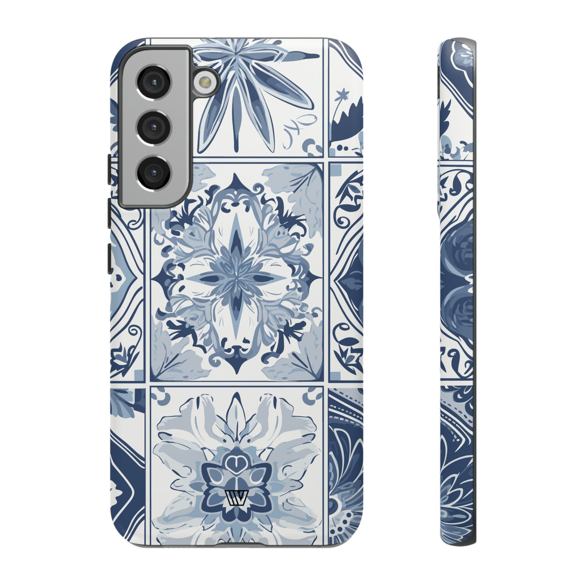 Blue White Tile Tough Impact-Resistant Phone Case