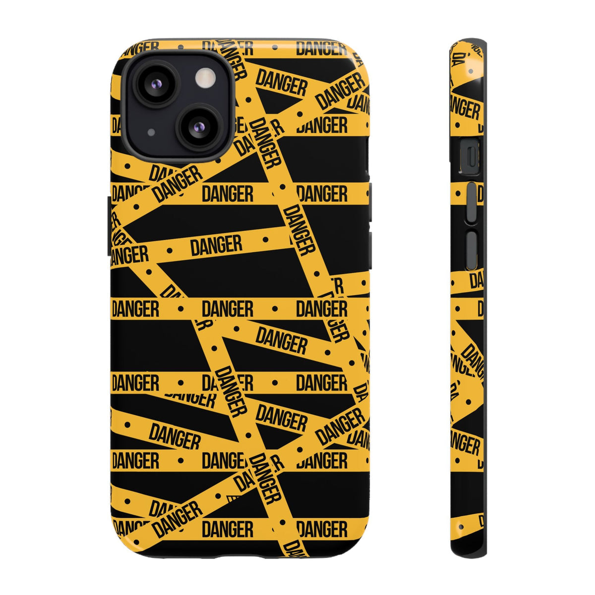 Tough Impact-Resistant Phone Case DANGER TAPE