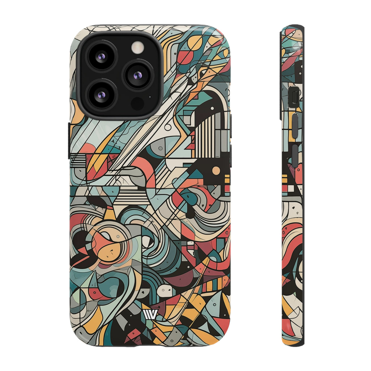 Abstract Doodle #2 Impact-Resistant Tough Phone Case