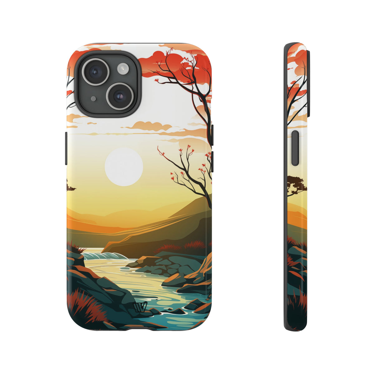 Tough Phone Case Dual-Layer Protection RIVER SUNSET