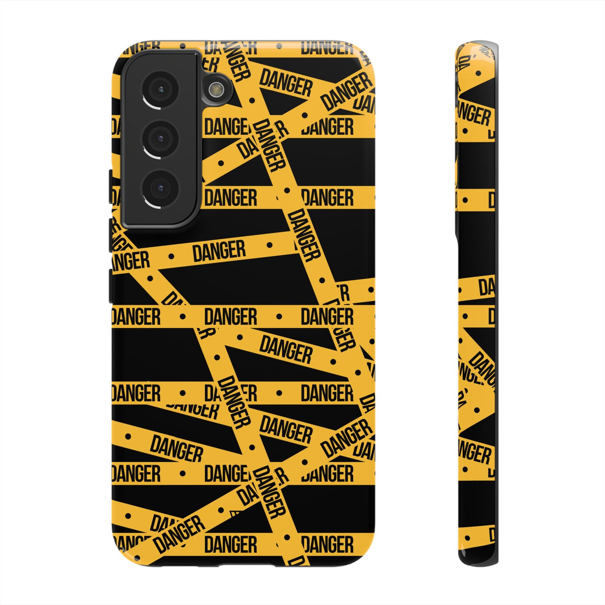 Tough Impact-Resistant Phone Case DANGER TAPE