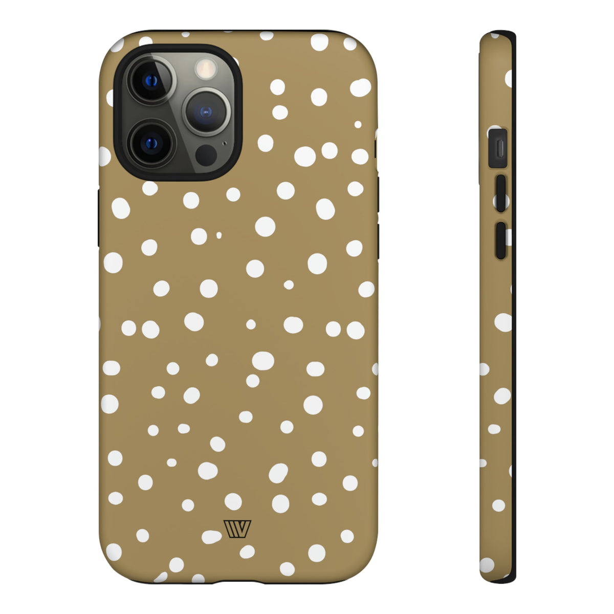 Dark Beige Dots Tough Phone Case