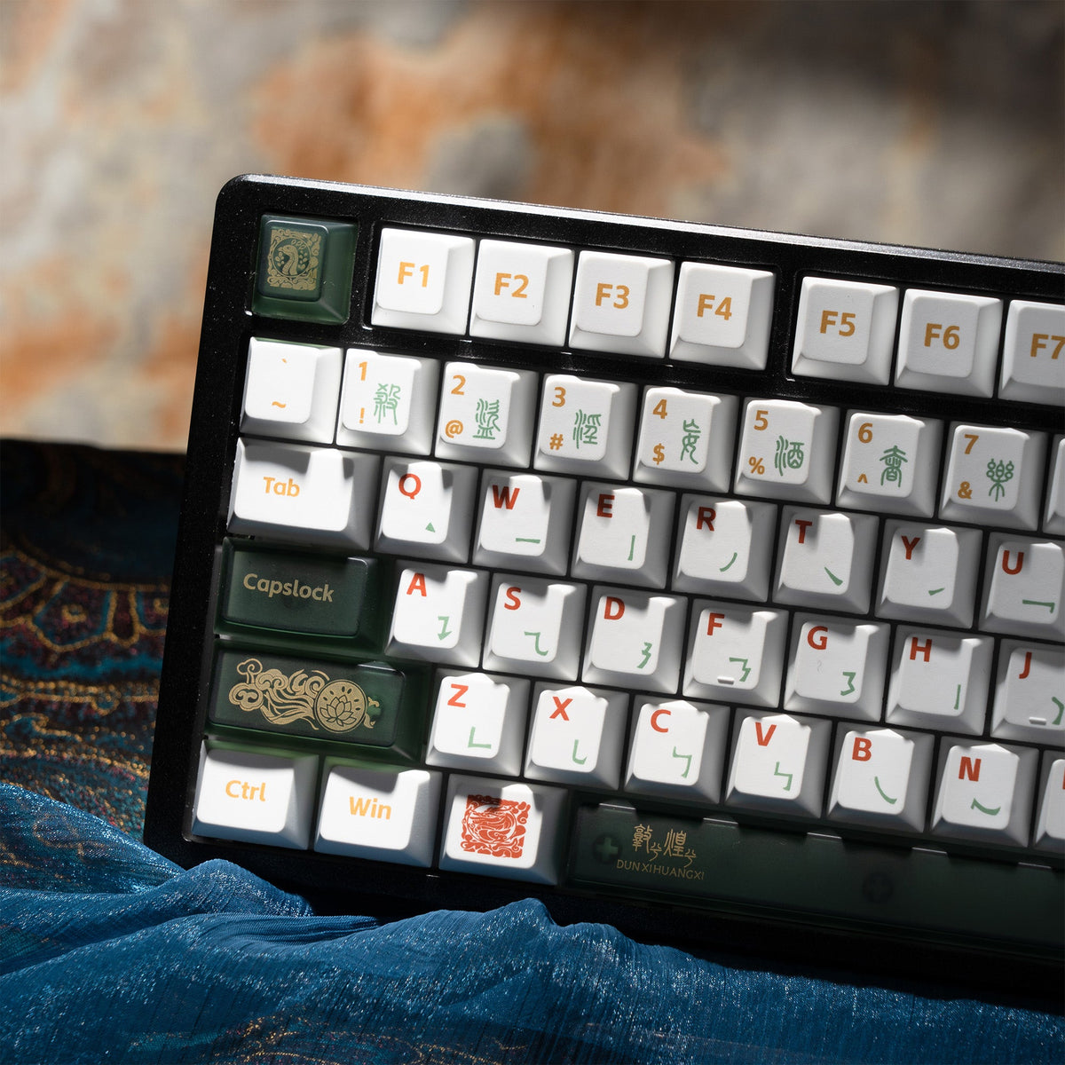 Cherry Profile PBT+PC 212-Key Keycap Full Set XVX Dunhuang Themed