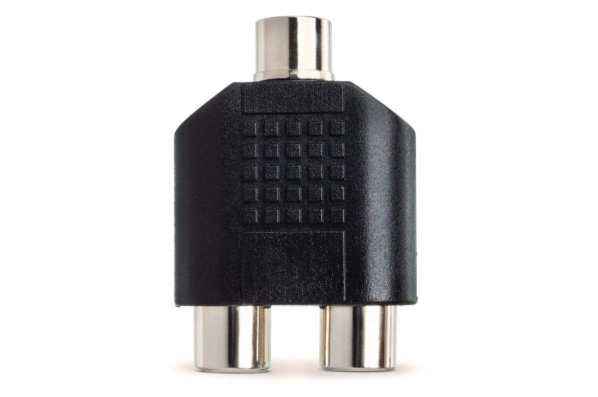 Hosa GRF-341 3.5mm TRS Female to Dual RCA Female Coupler-NEW