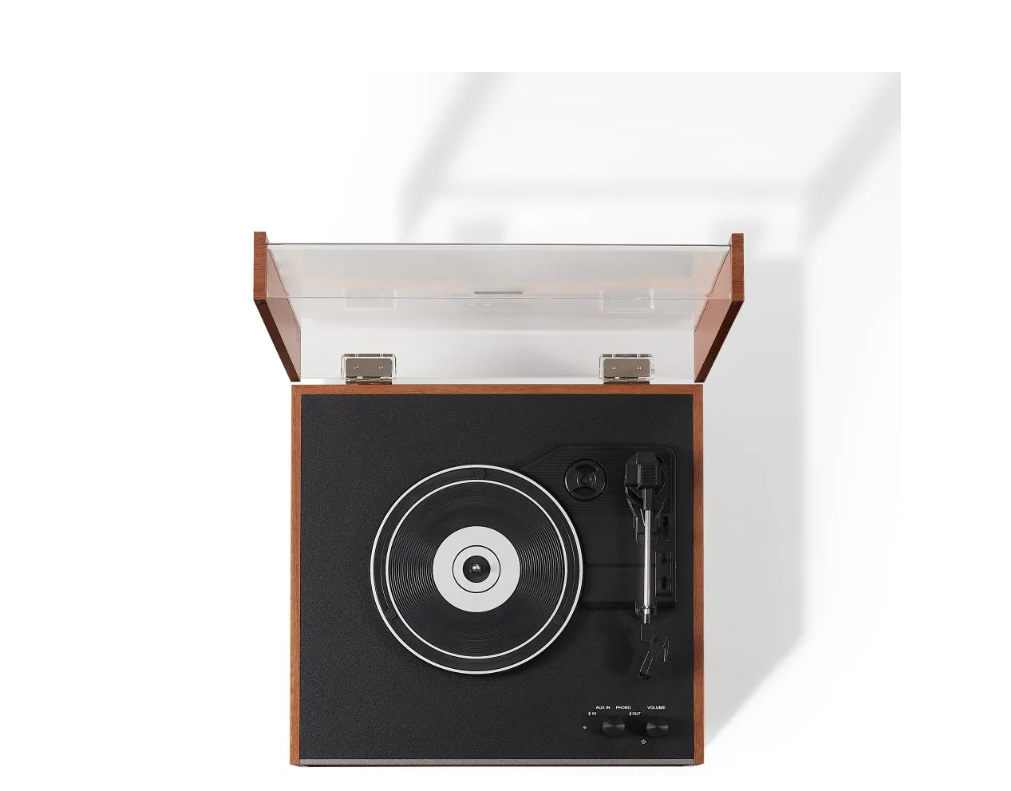 Crosley CR6237A Dean 3-Speed Bluetooth Record Player Natural With Legs-NEW