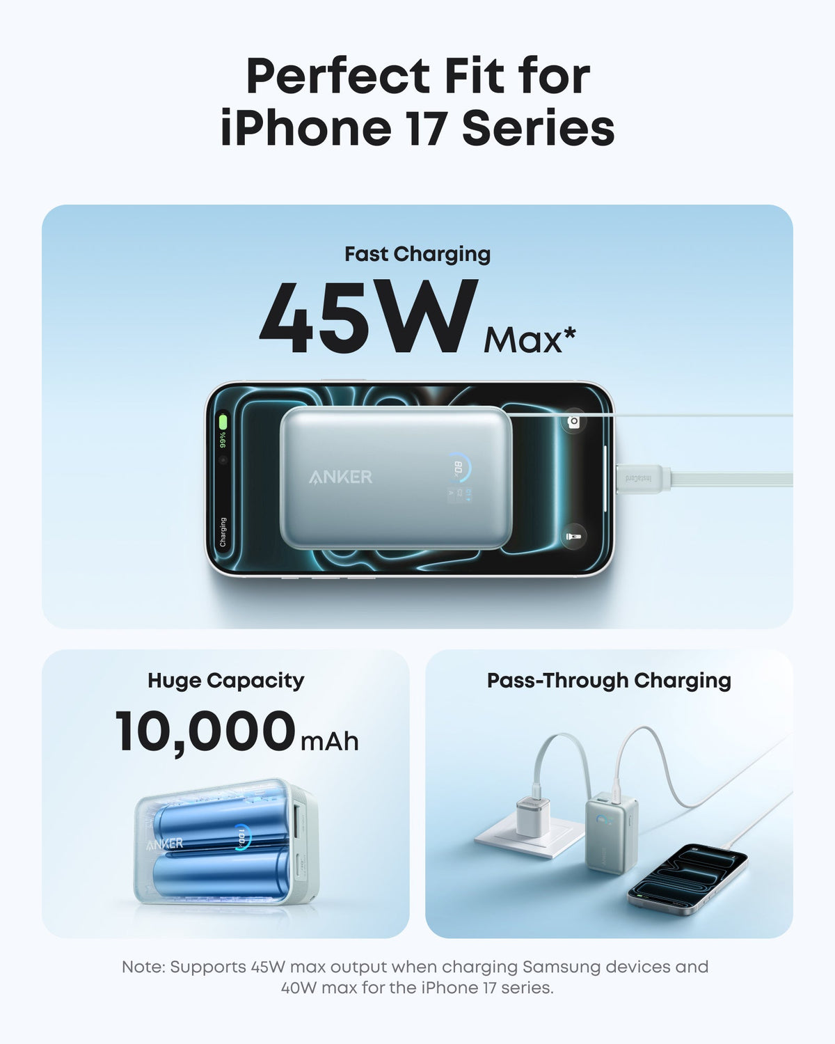 Anker Nano Power Bank 10K 45W Built-In Retractable USB-C Cable