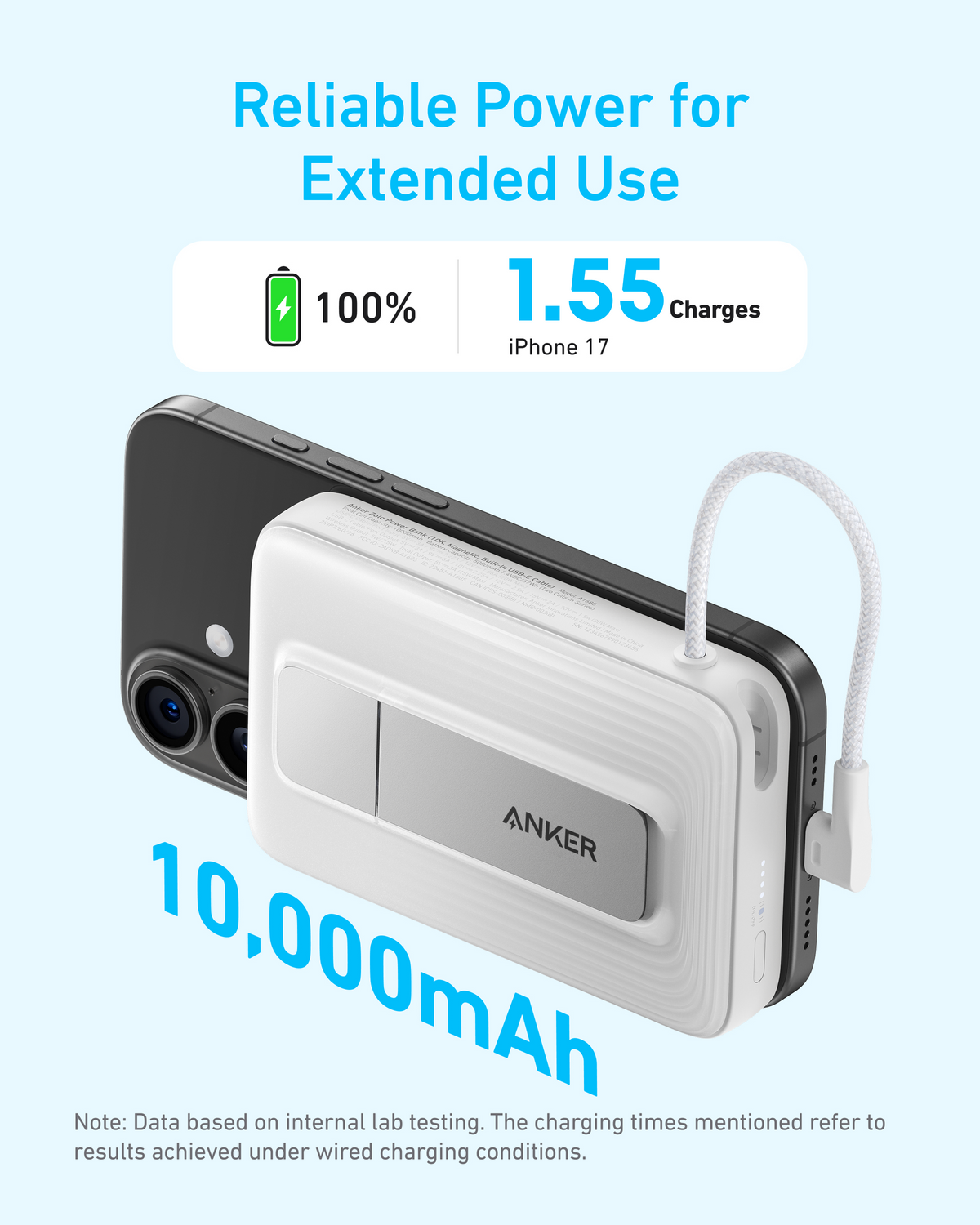 Anker Magnetic Power Bank 10K 30W with Built-in USB-C Cable
