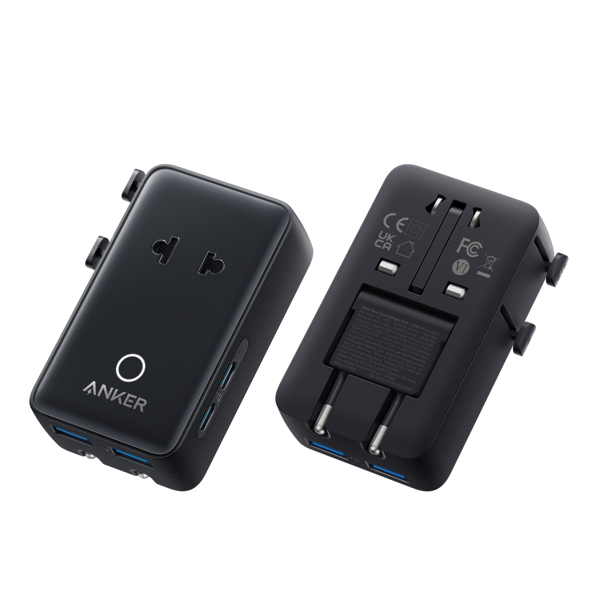 Anker Nano Travel Adapter 5-in-1 20W Travel Adapter