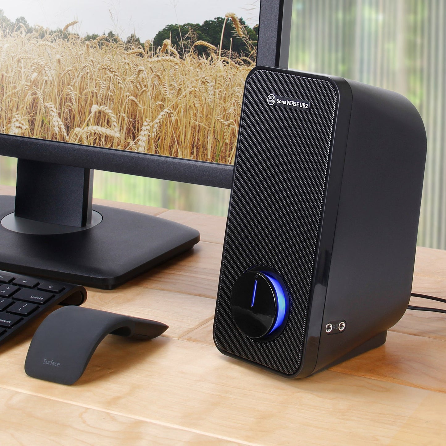GOgroove USB-Powered 2-Way Speakers SonaVERSE UB2 (Blackout)