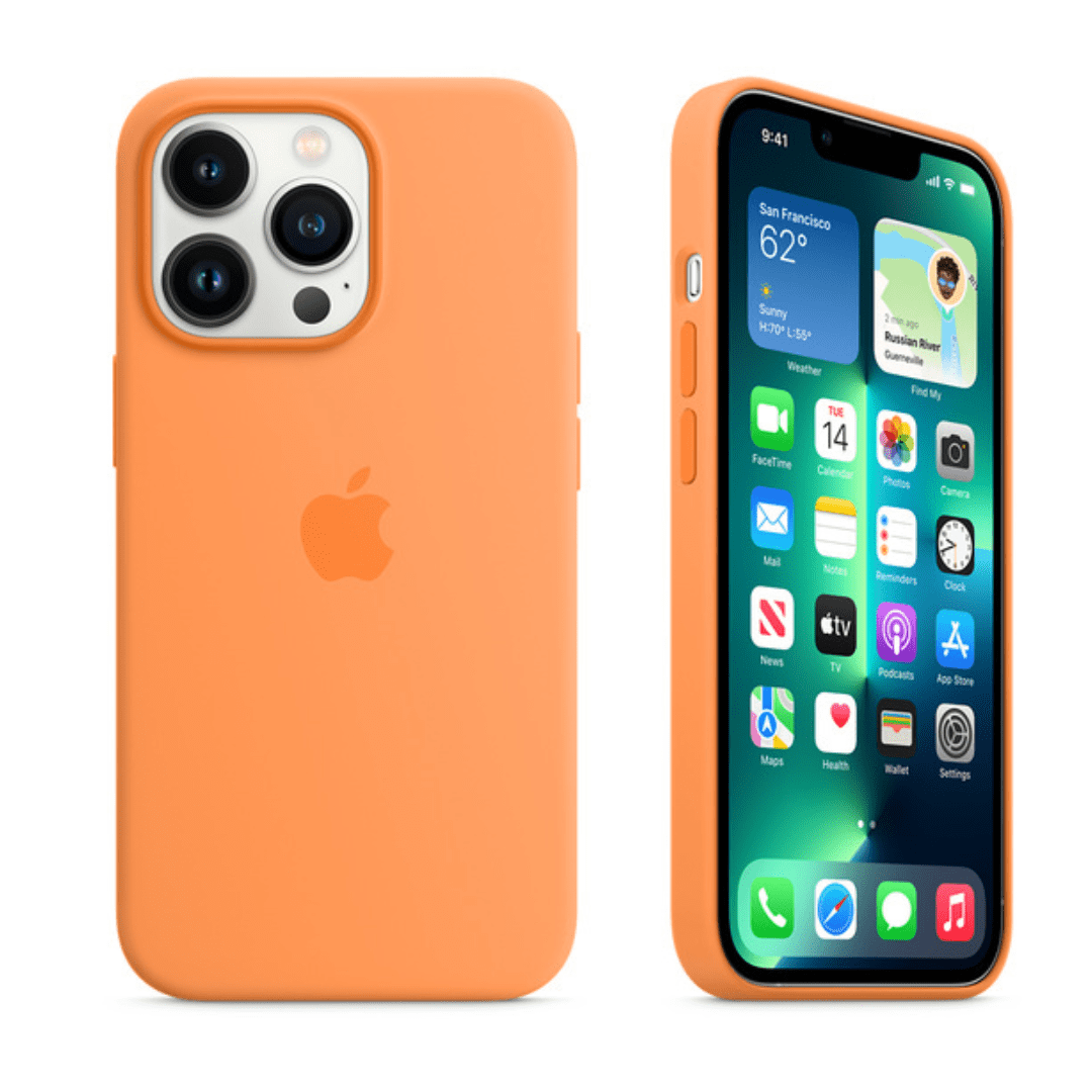 iPhone Silicone Case Marigold Full Body Protective Phone Cover