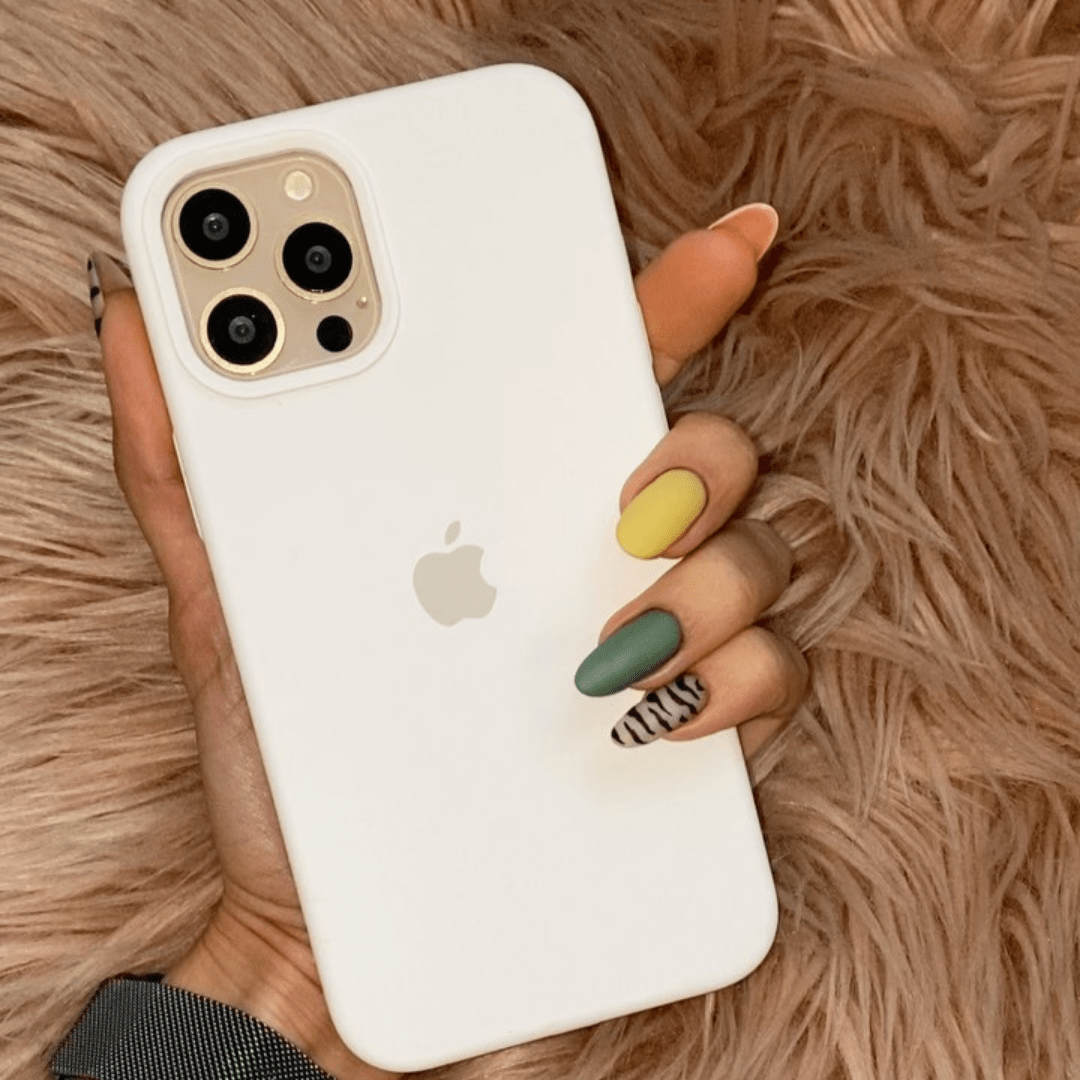 iPhone Silicone White Protective Phone Case Apple
