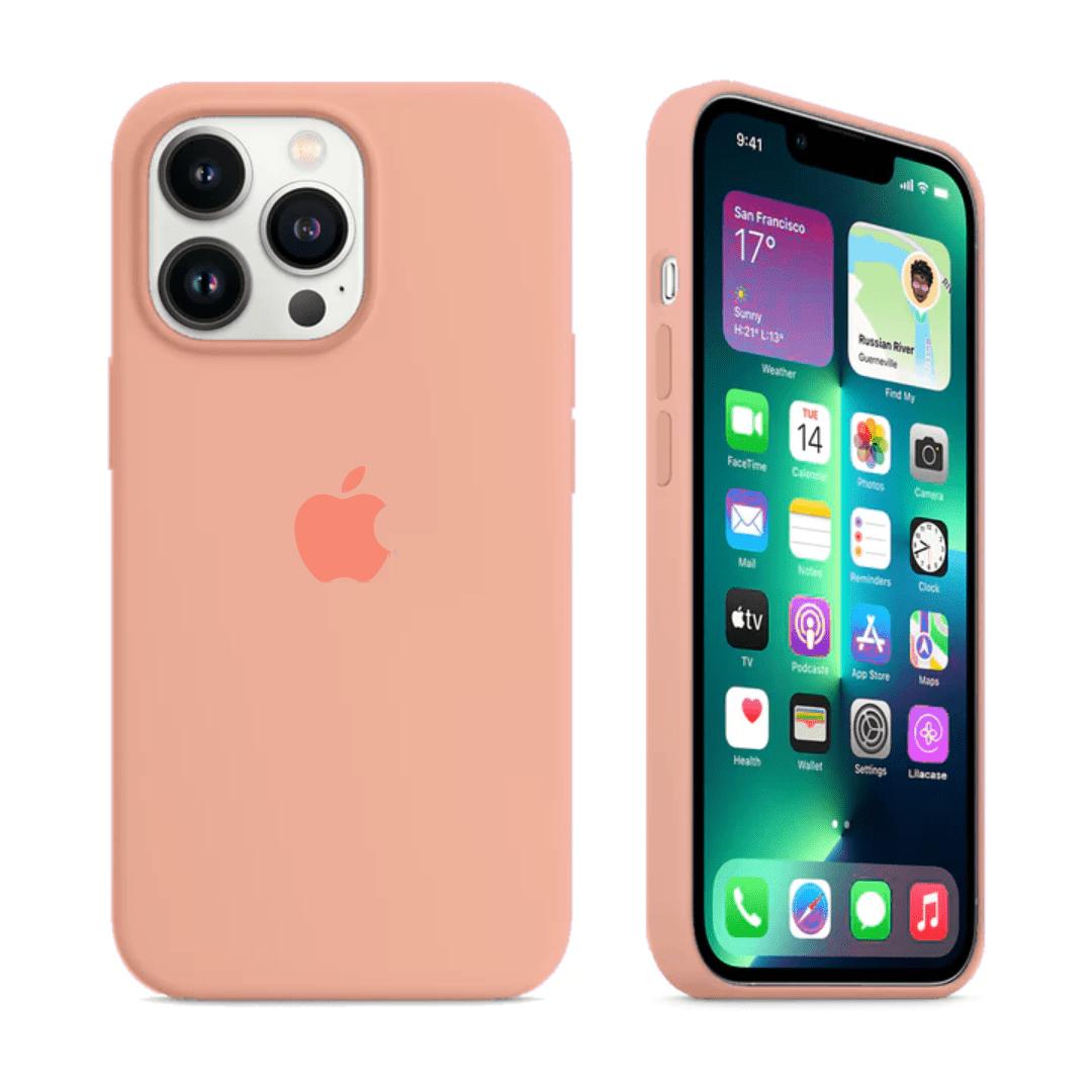 iPhone Silicone Case Begonia Full Body Protective Phone Cover Apple