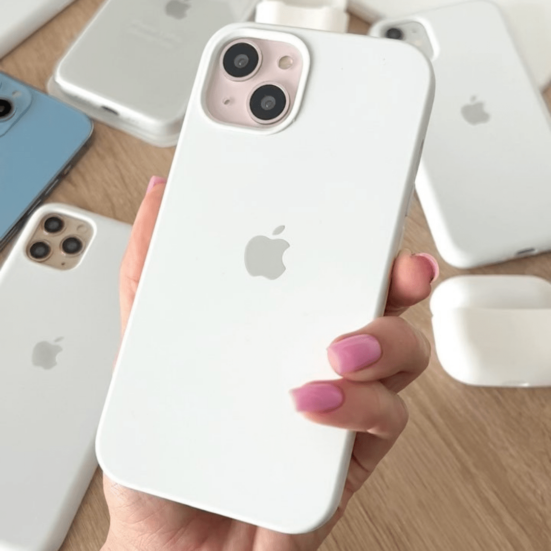 iPhone Silicone White Protective Phone Case Apple