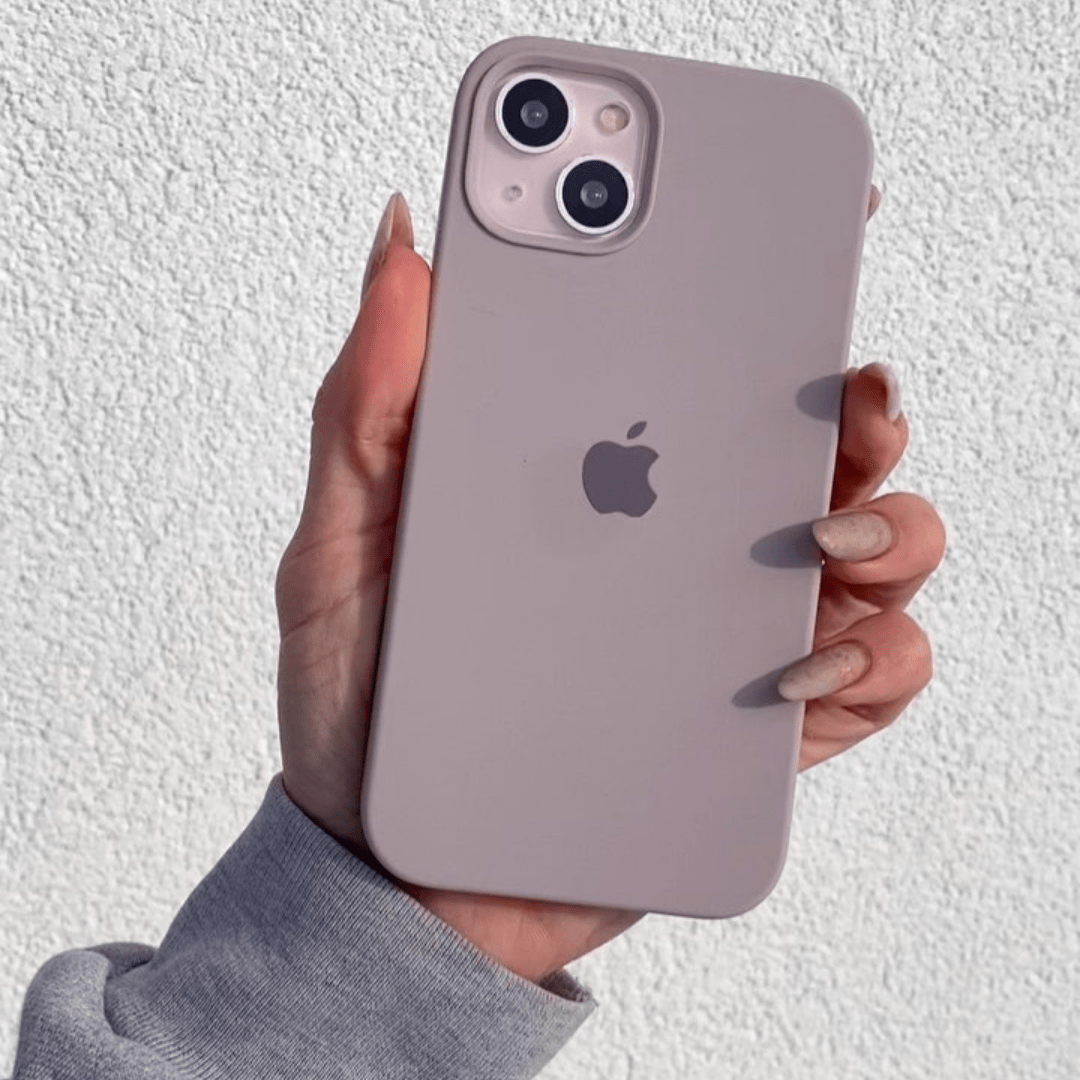 iPhone Silicone Lavender Protective Phone Case LOGO Apple