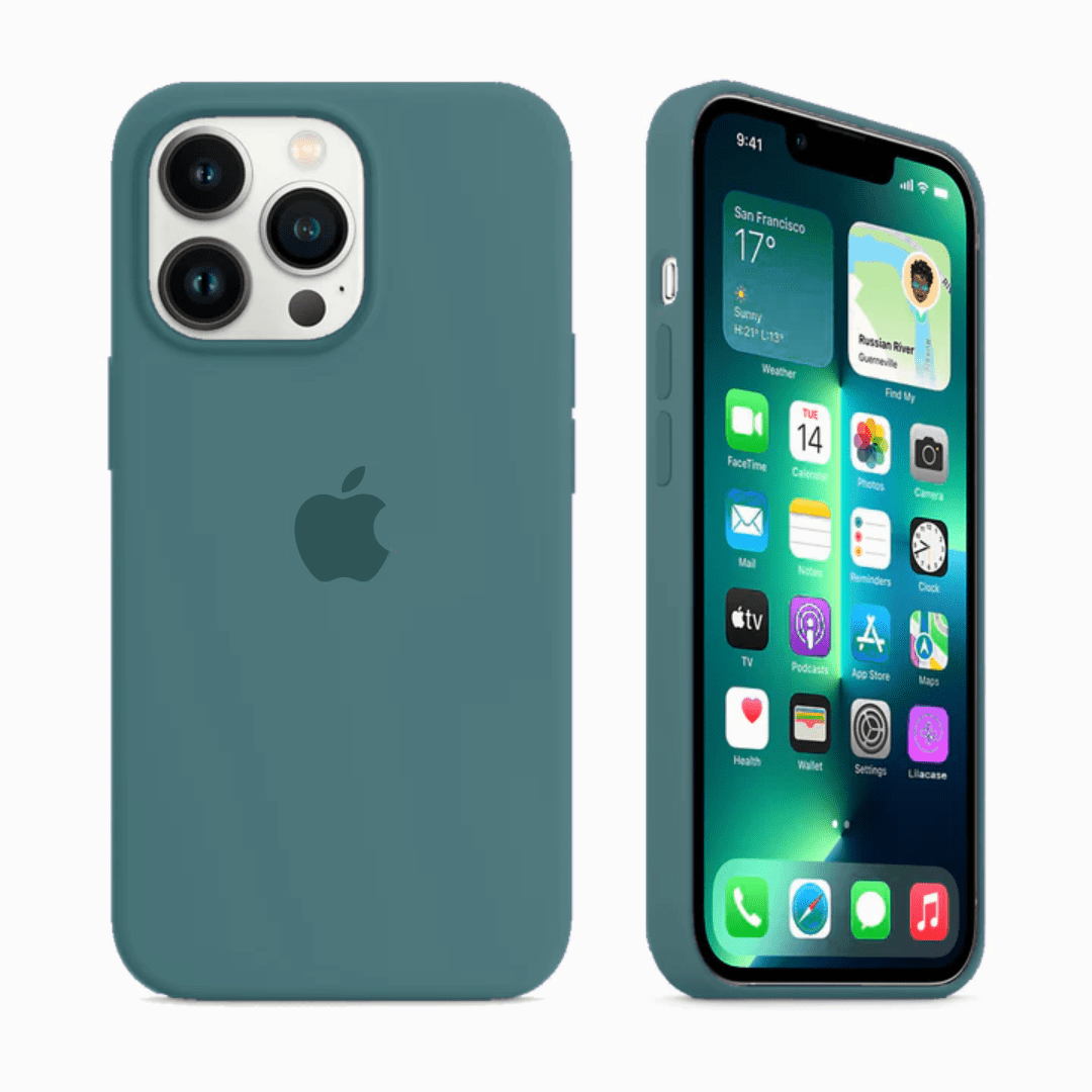 iPhone Silicone Case Pine Green Protective Phone Cover Apple