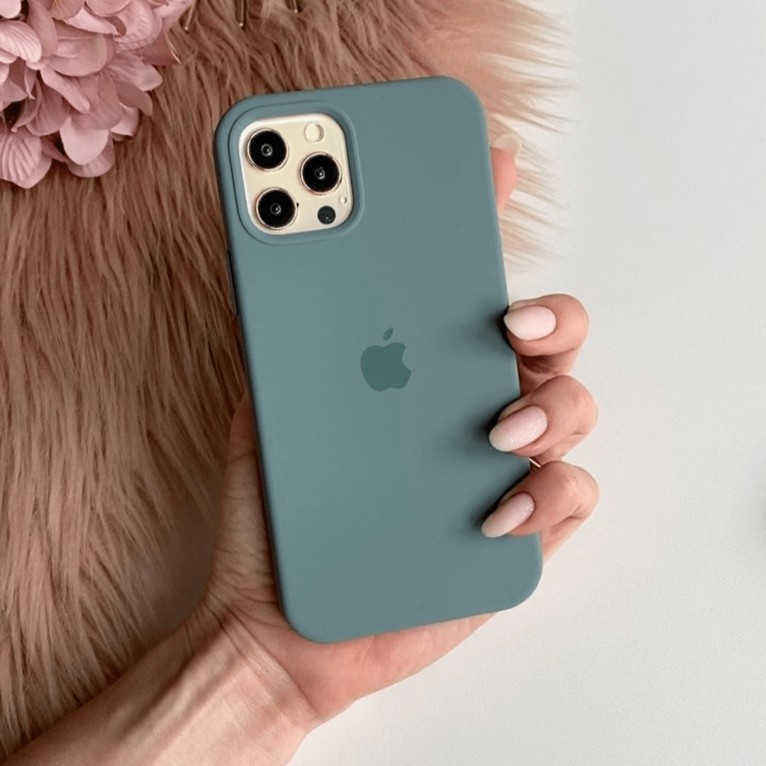iPhone Silicone Case Pine Green Protective Phone Cover Apple