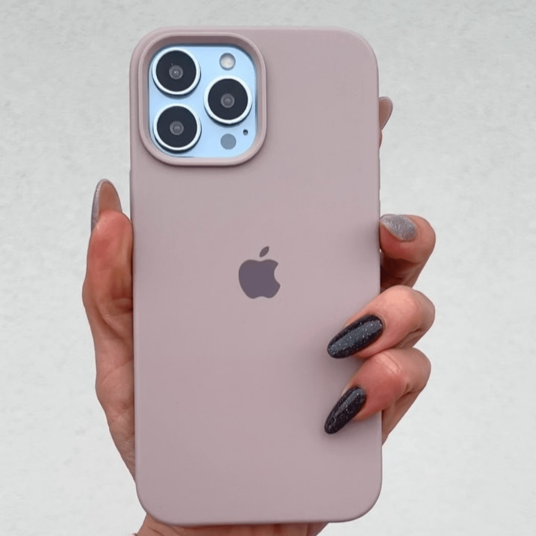 iPhone Silicone Lavender Protective Phone Case LOGO Apple