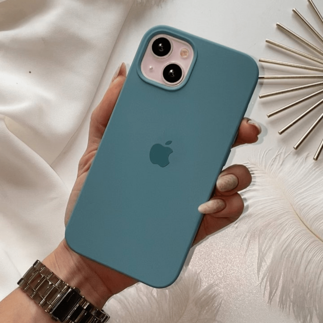 iPhone Silicone Case Pine Green Protective Phone Cover Apple