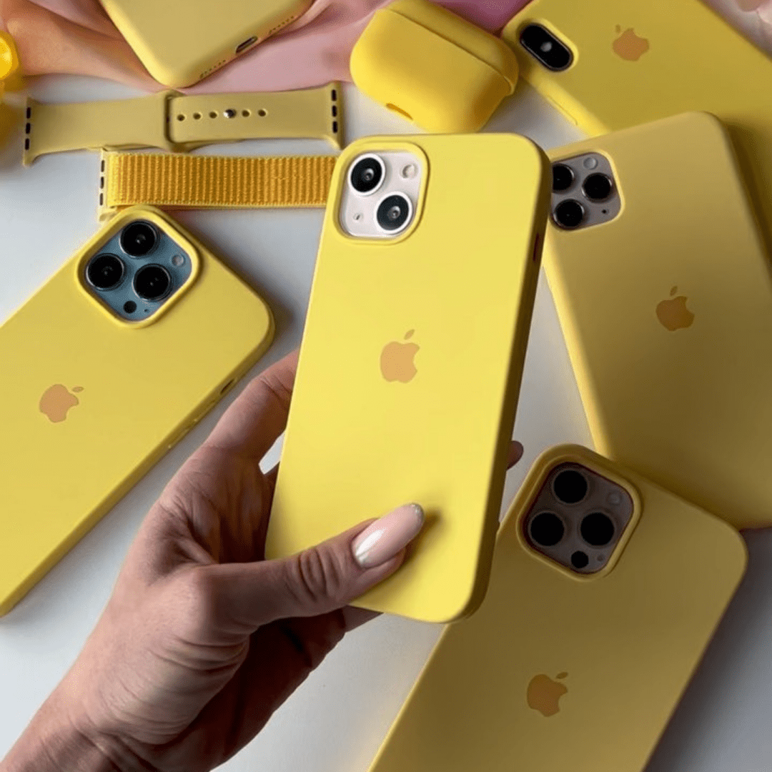 iPhone Silicone Yellow Protective Phone Case Apple