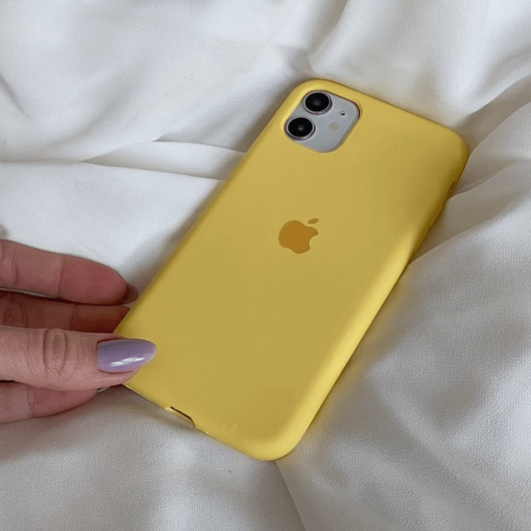 iPhone Silicone Yellow Protective Phone Case Apple