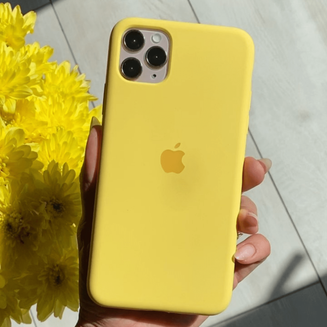 iPhone Silicone Yellow Protective Phone Case Apple
