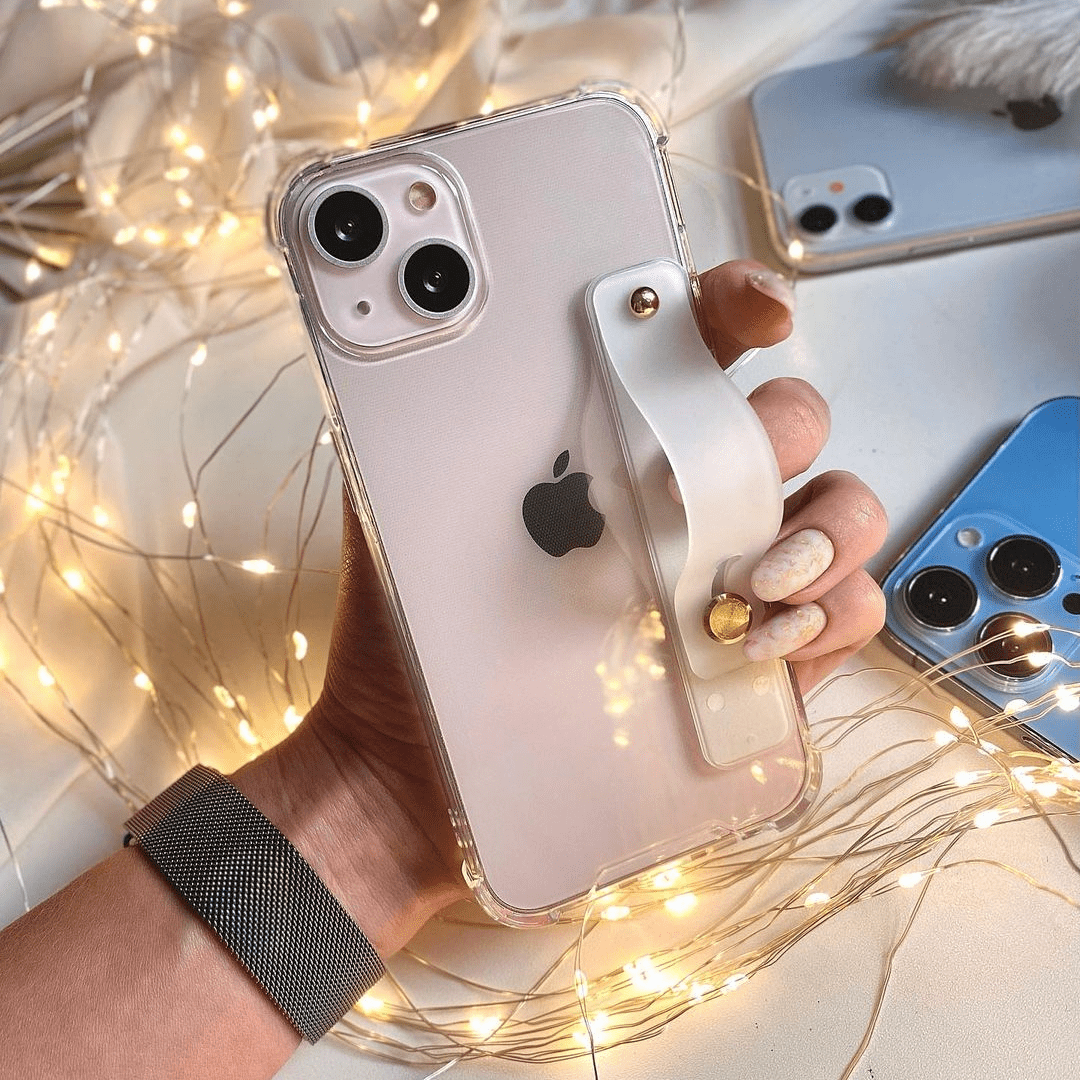 Transparent Wrist Strap iPhone Case Apple